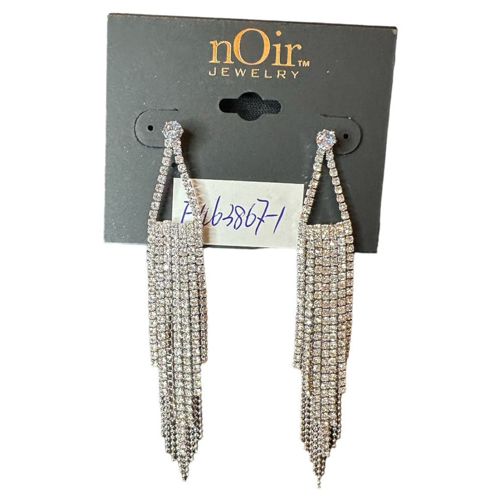 nOir Jewelry Rhinestone Dangle Earrings